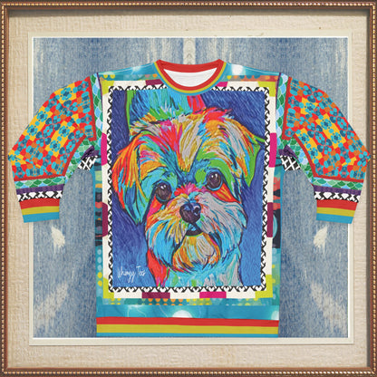 Mister Dungaree Graffiti Dog Art Unisex Sweatshirt (Gold Label)