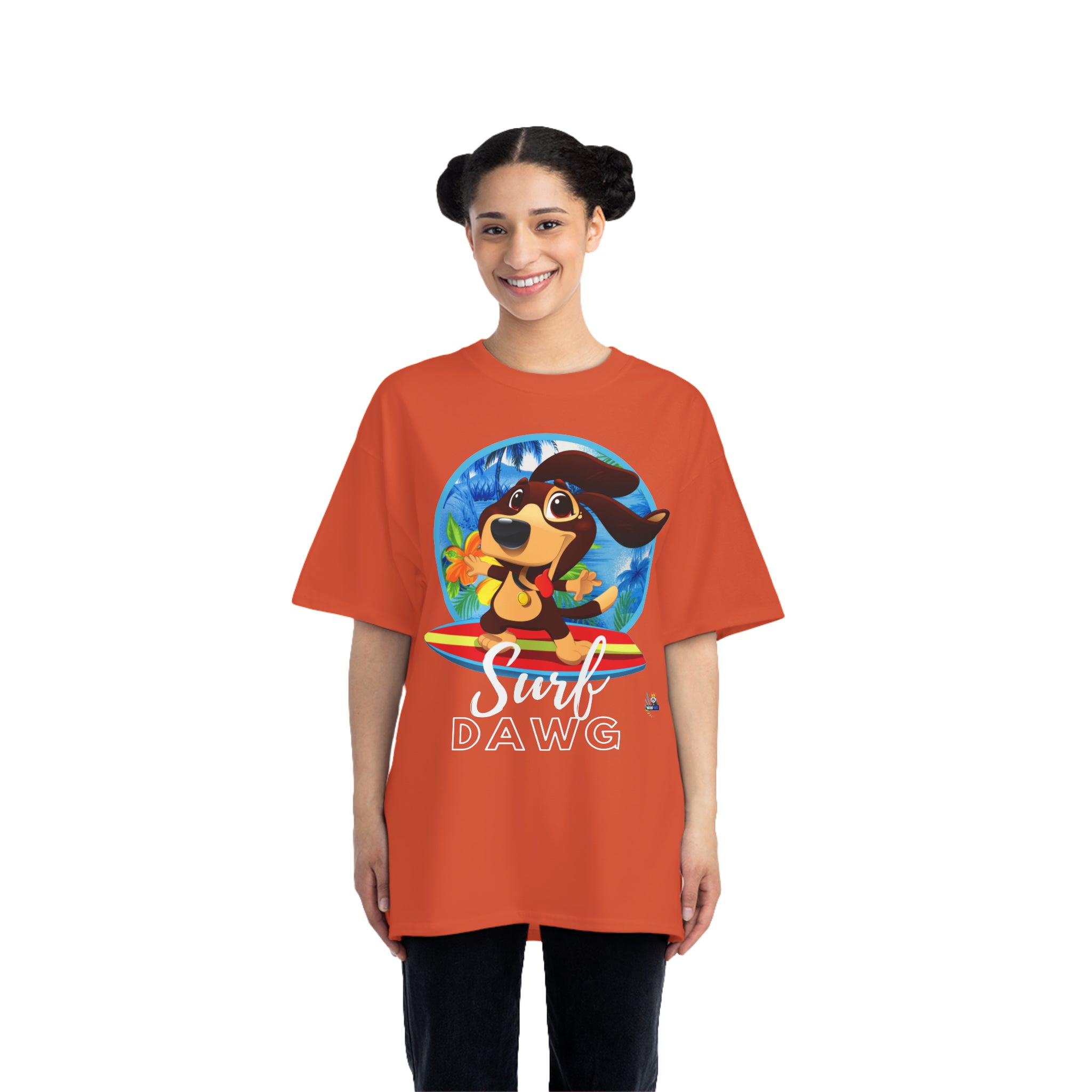 Camiseta pesada estilo hawaiano Surf Dawg