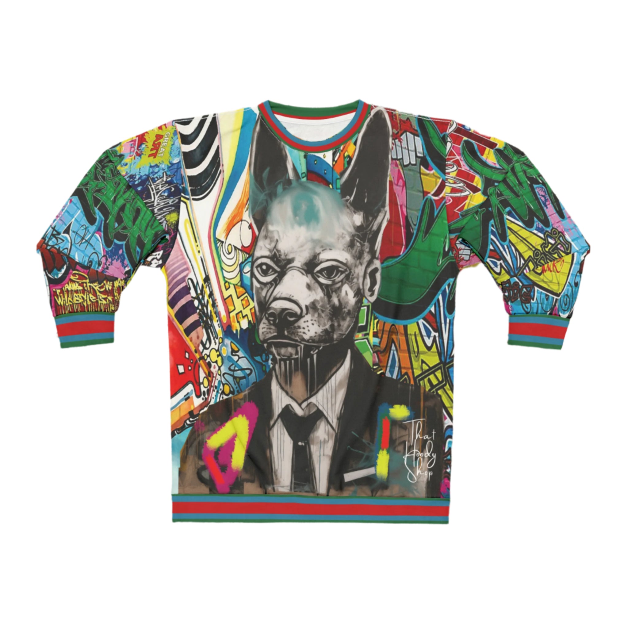 Dog Man Prophecies Graffiti Art Unisex Sweatshirt (Gold Label)