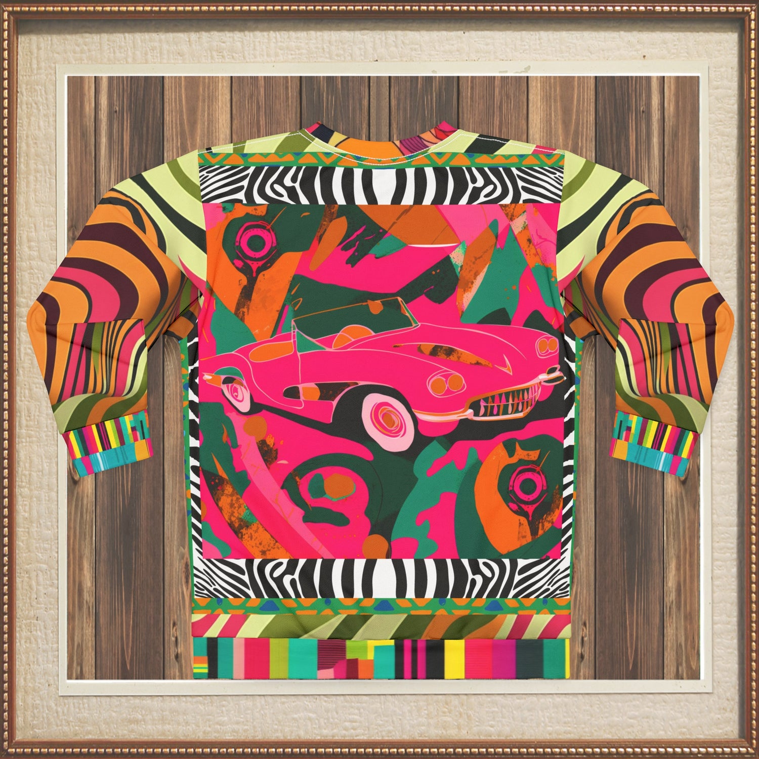 Little Pink Convertible Pop Art Unisex Sweatshirt (Gold Label)