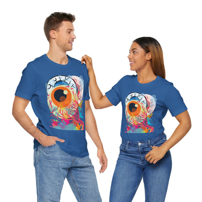 Eyes in Abstract Unisex Short Sleeve Tee