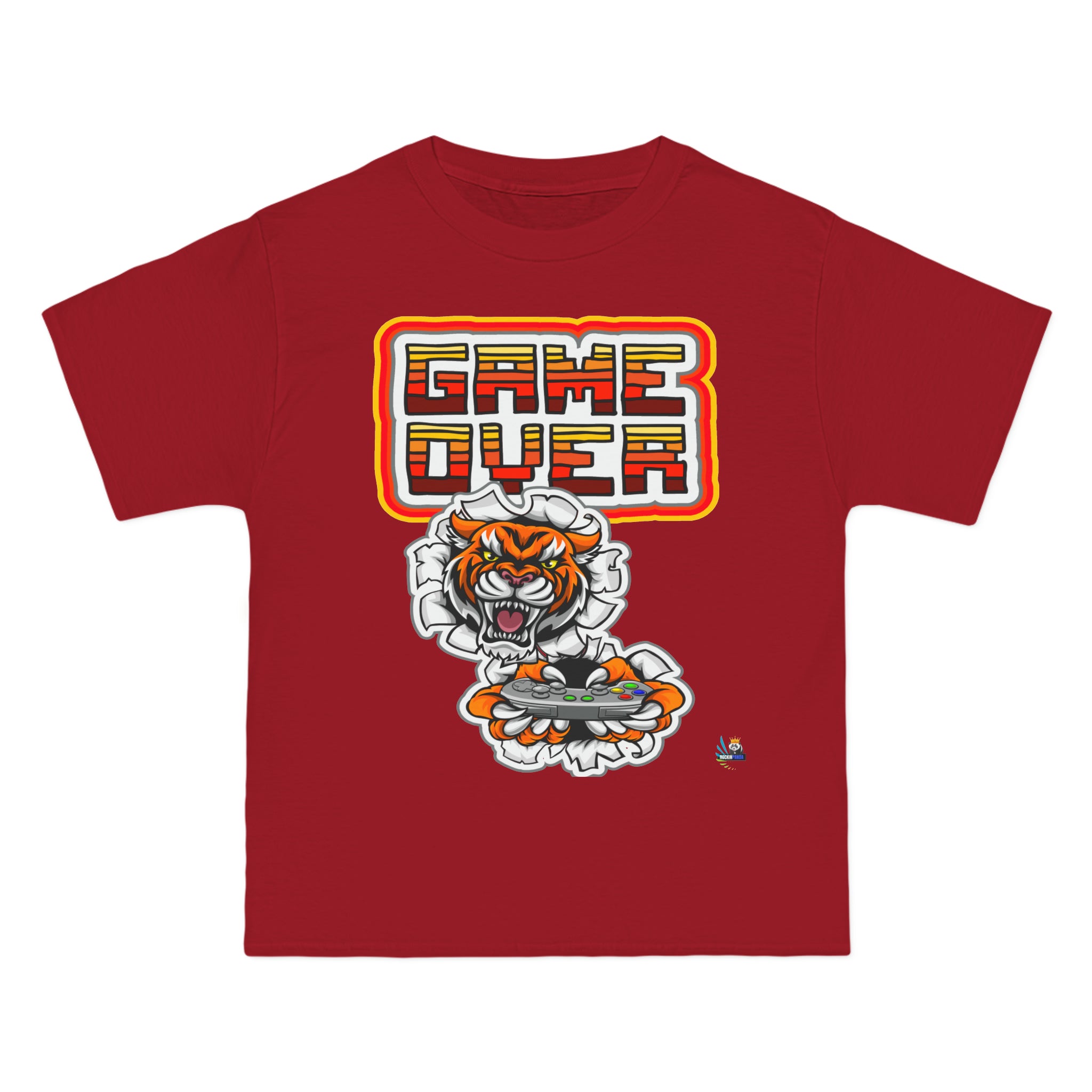 Camiseta de juego unisex de peso pesado Game Over Tiger Edition