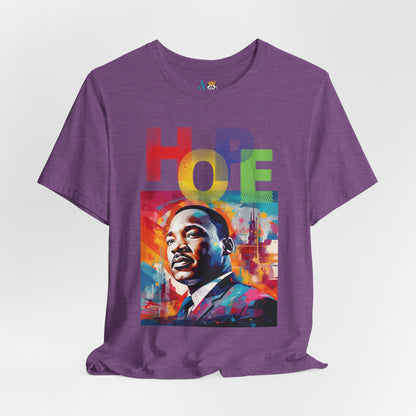 MLK Jr Hope Graffiti Art Unisex Short Sleeve Tee