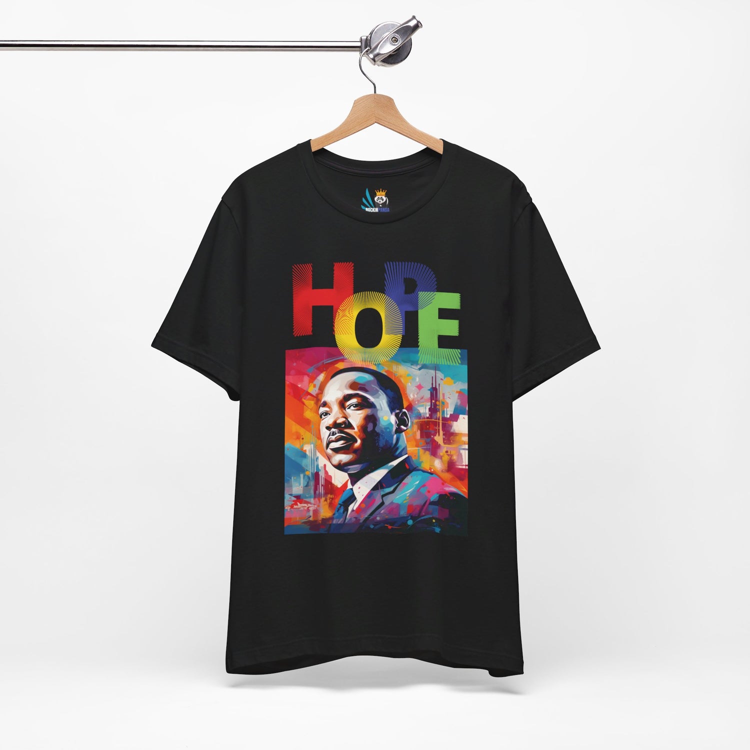 MLK Jr Hope Graffiti Art Unisex Short Sleeve Tee