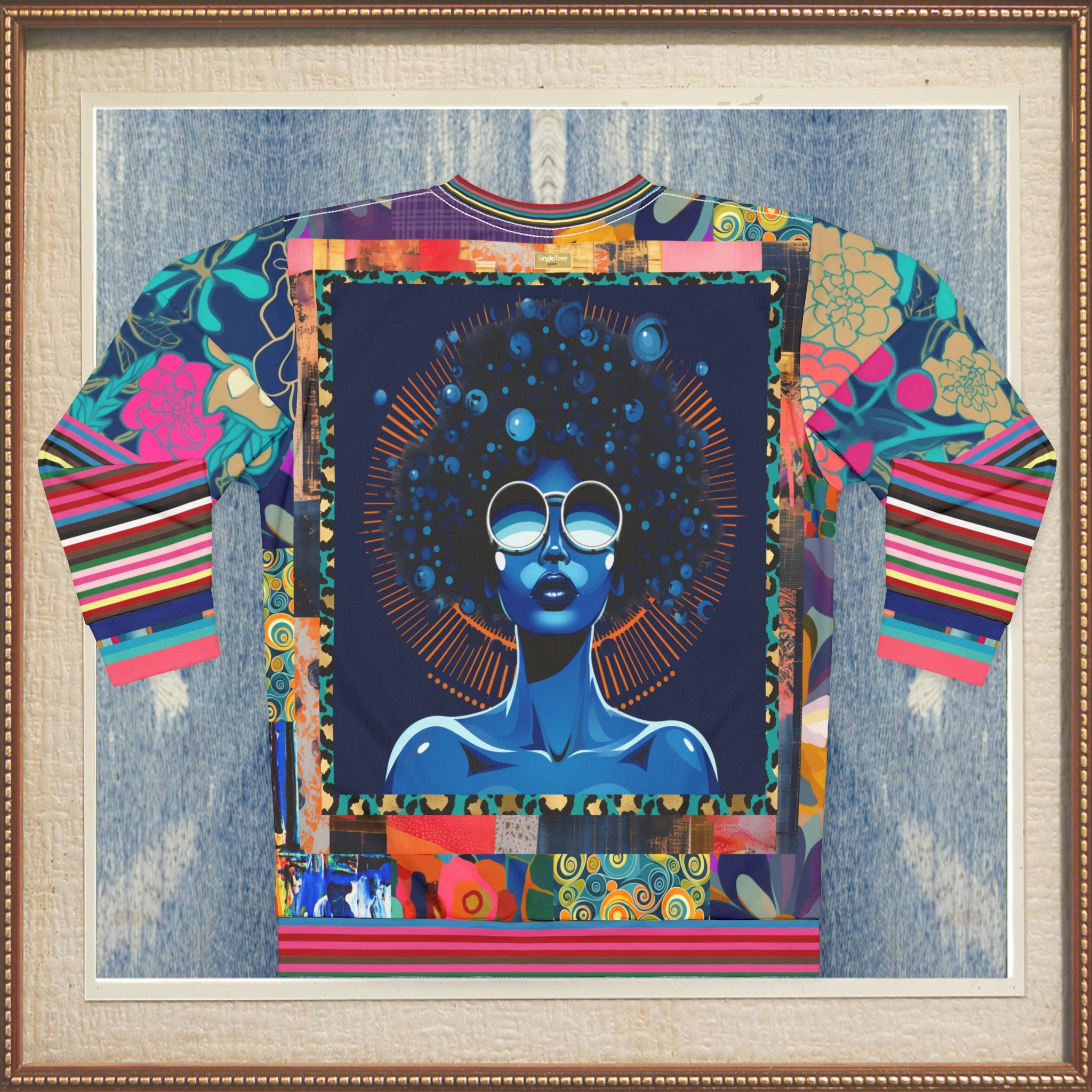 Blue Black Diva Queen Unisex Sweatshirt