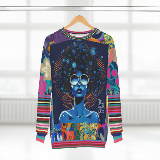 Blue Black Diva Queen Unisex Sweatshirt