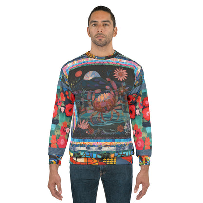 Crab of the Full Moon in Fantasy Unisex Sweatshirt (Gold Label)