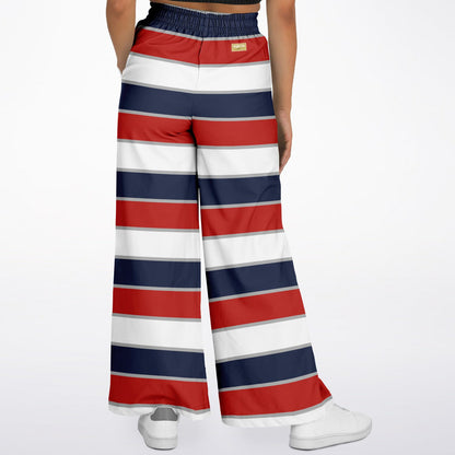 Liberty Rugby Stripes Eco-Poly Wide Leg Pants