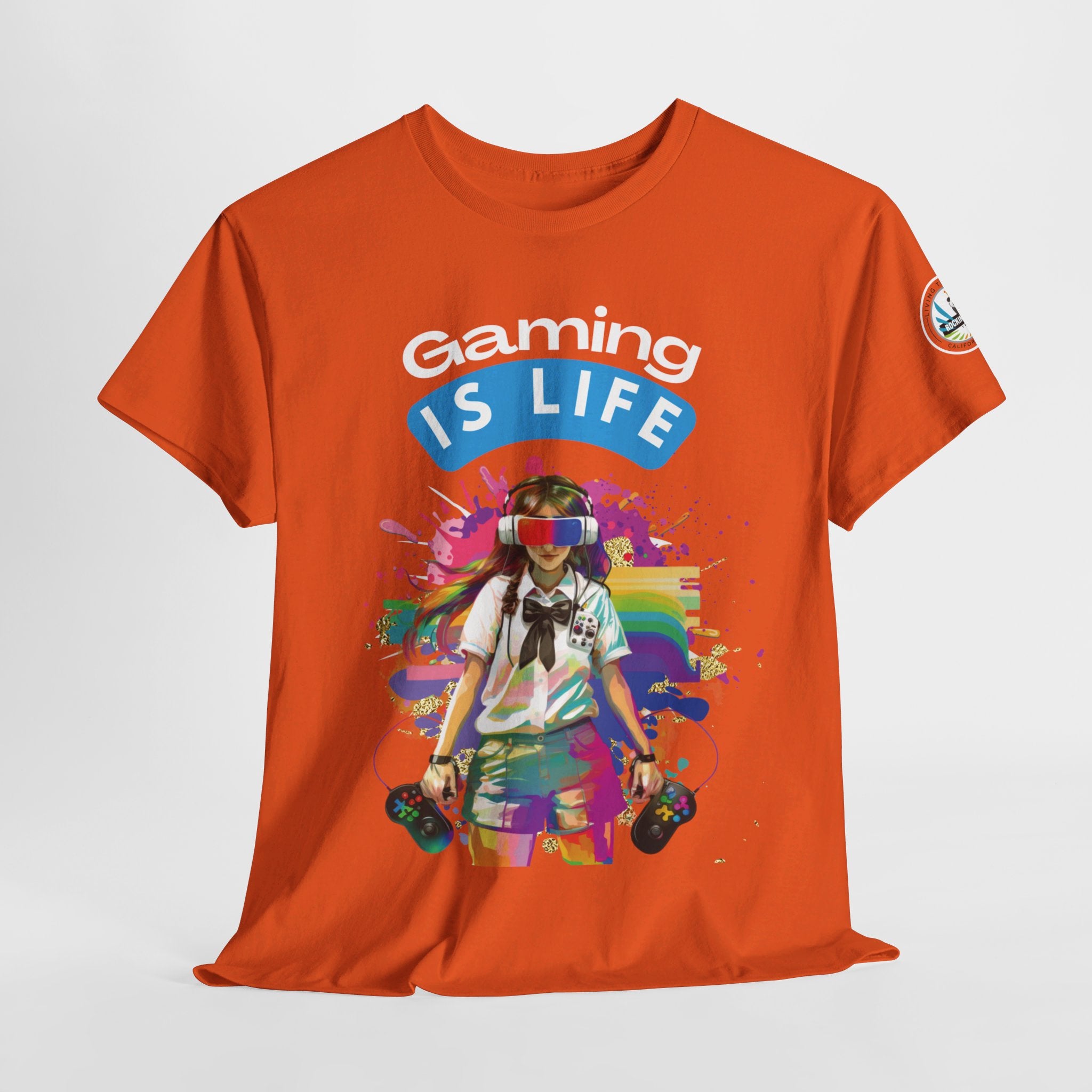 Gaming is Life - Girl Gamer Unisex Heavy Cotton Tee