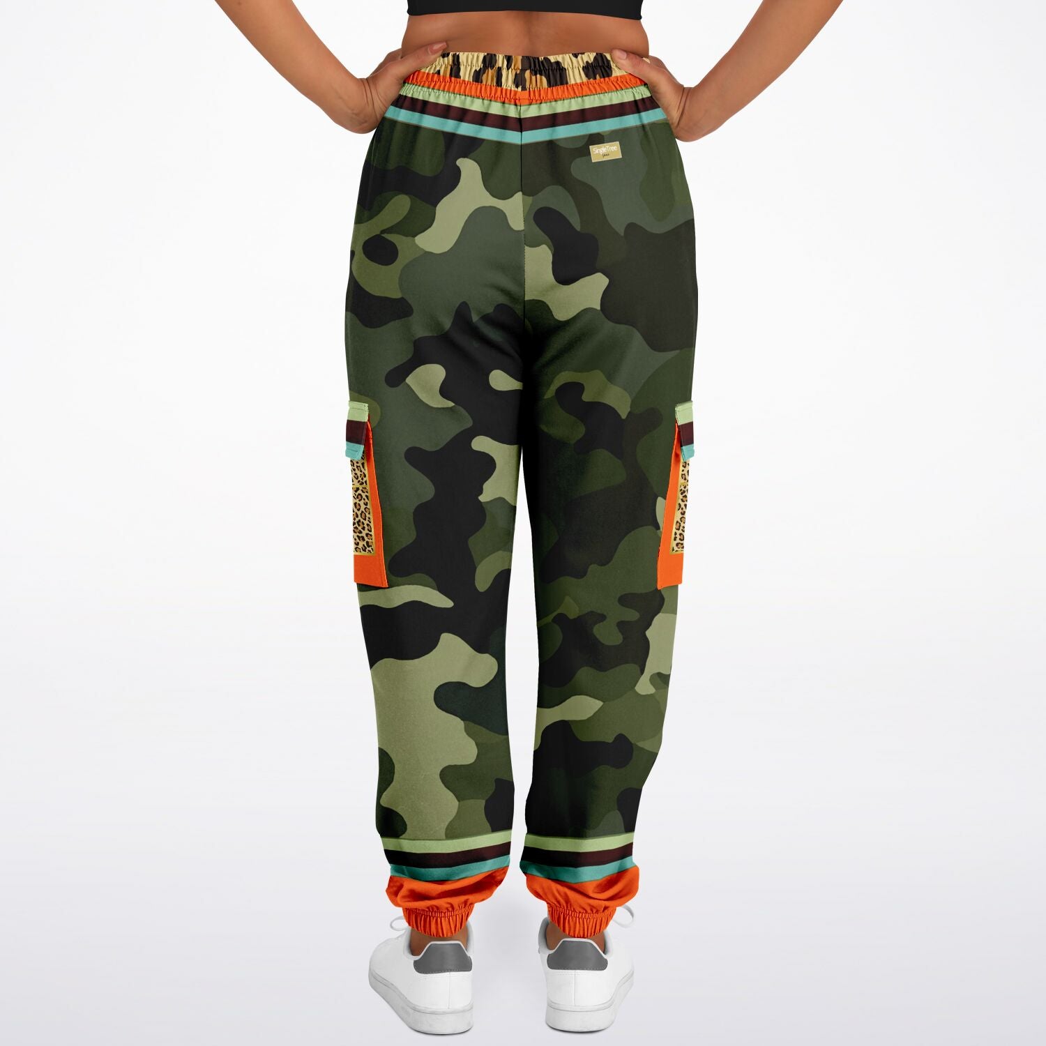 Government Issued Green Camo LUXE Eco-Poly Unisex Cargo Joggers