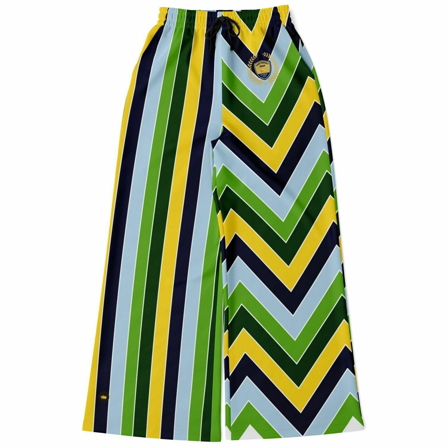 Blue Ivy Collegiate Rugby Stripe Eco-Poly Wide Leg Pants
