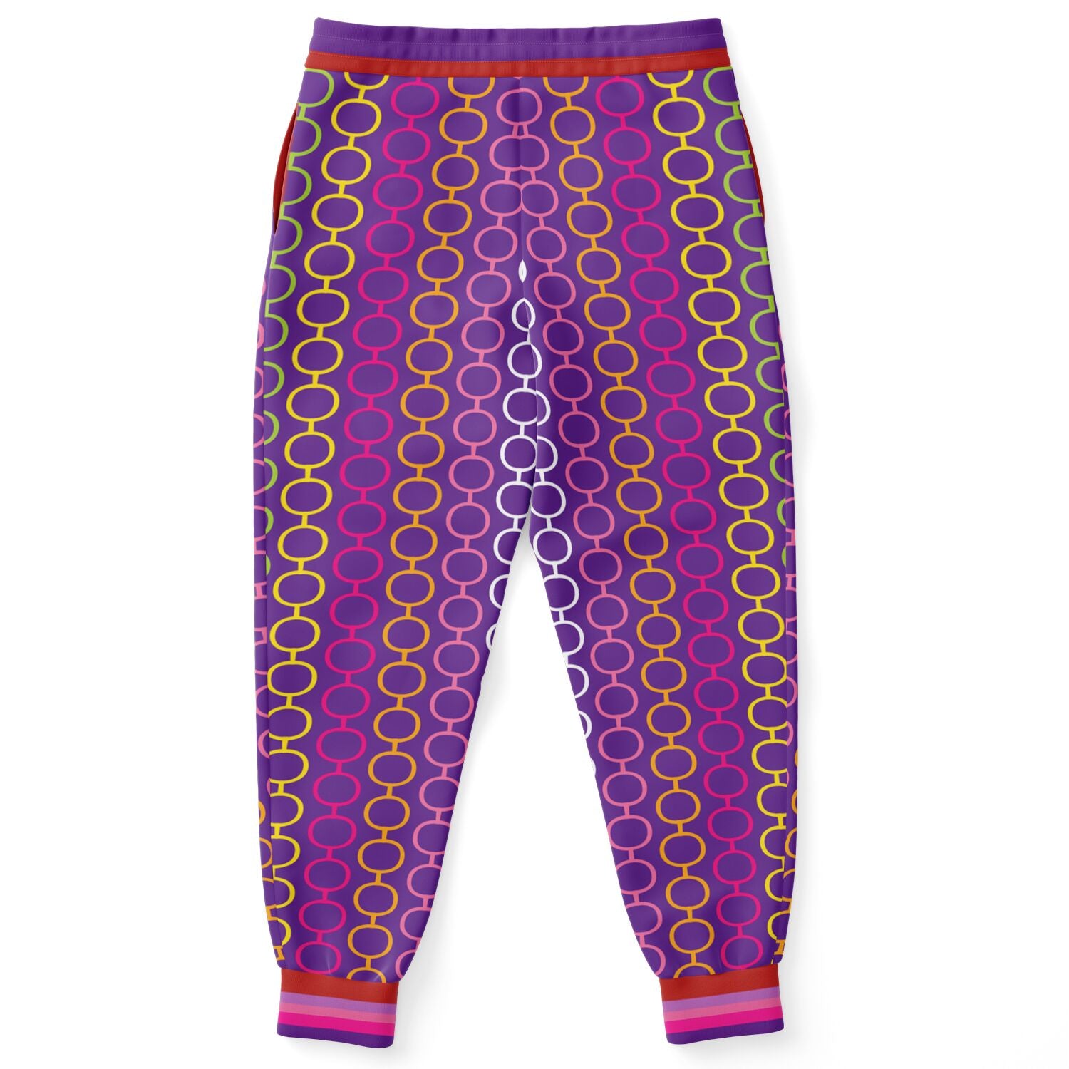 Rainbow Hippie Links Eco-Poly Unisex Joggers