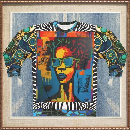 Sudadera unisex Chica con actitud Graffiti Art