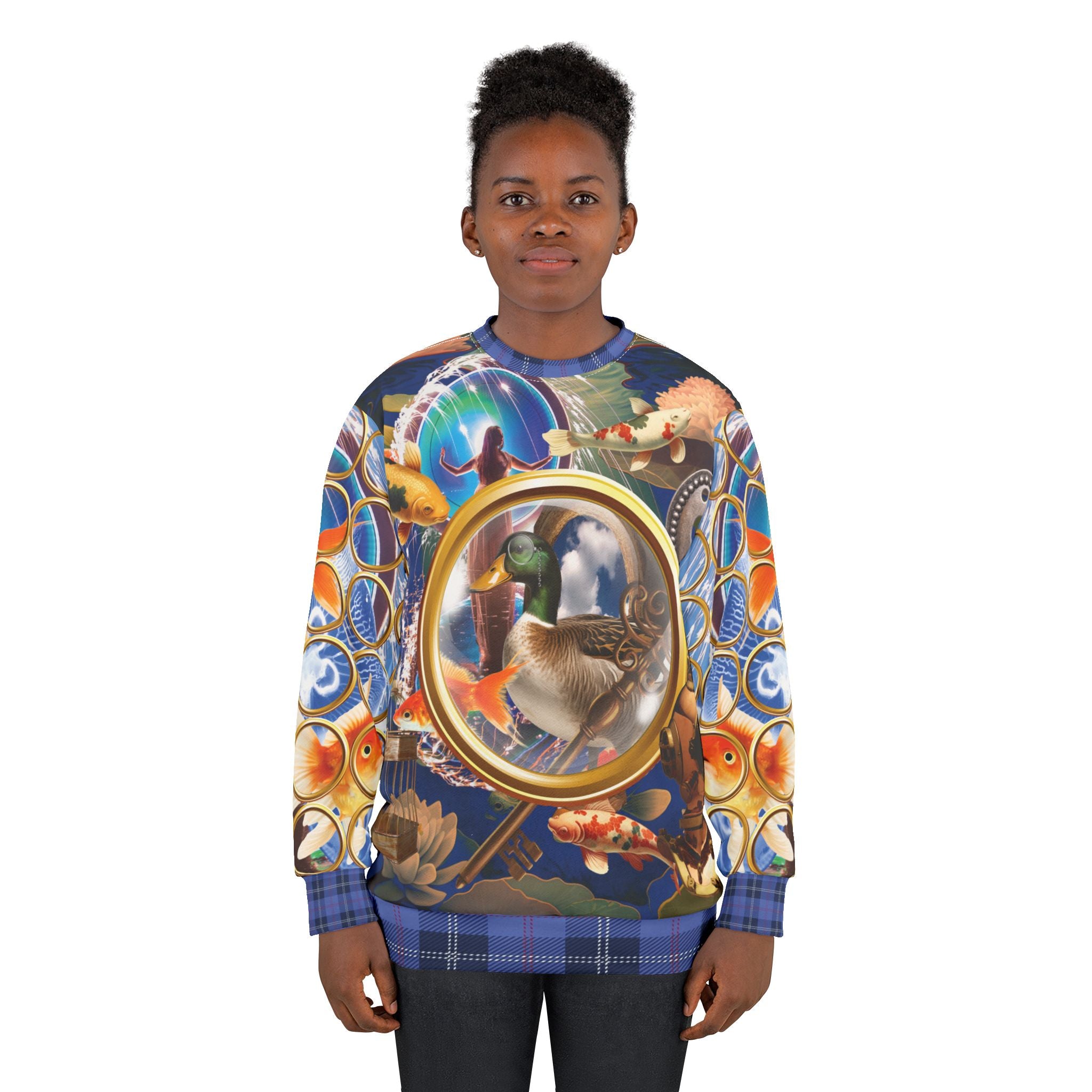 Portal to Other Worlds Art Nouveau Unisex Sweatshirt (Gold Label)