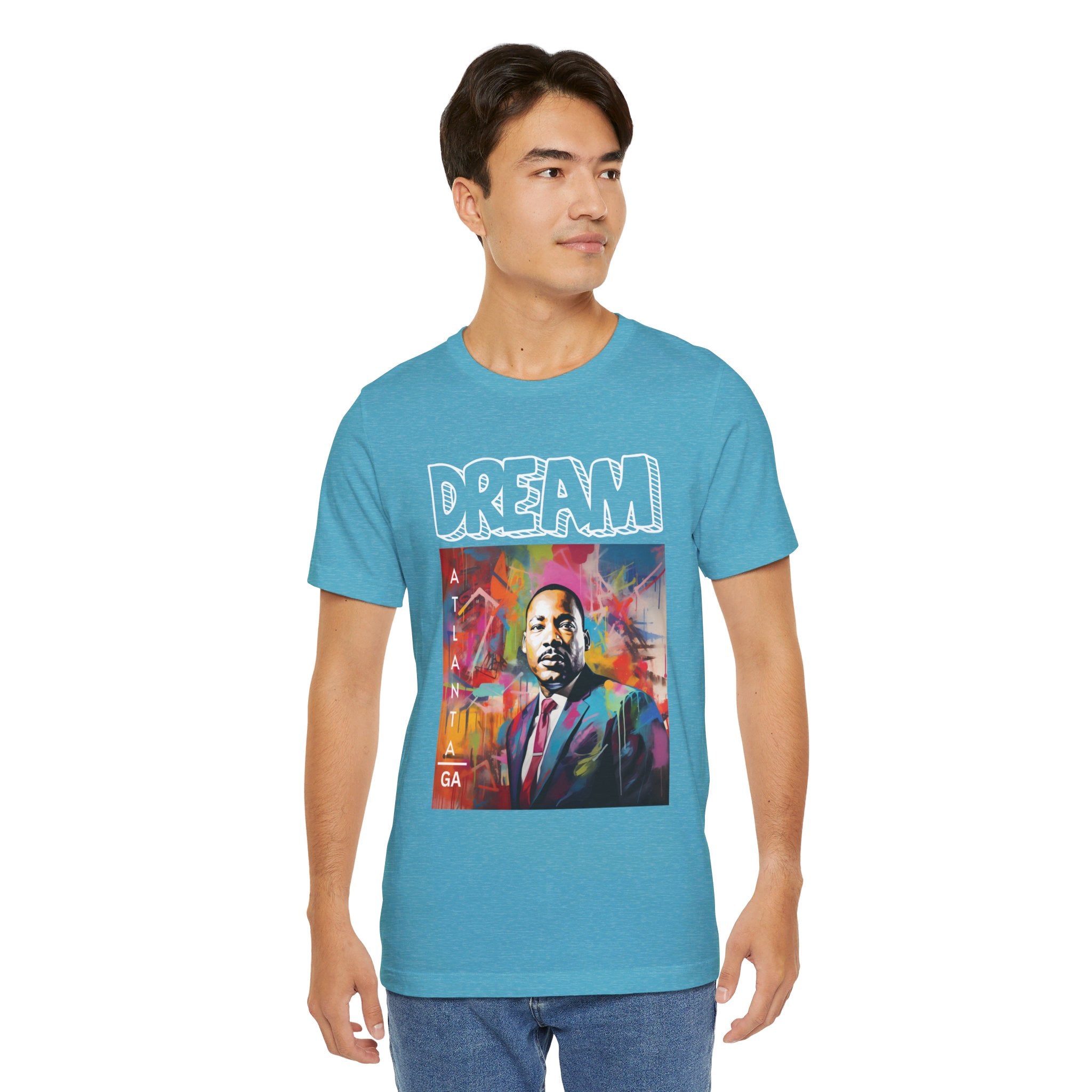 MLK Jr Dream Graffiti Art Unisex Short Sleeve Tee