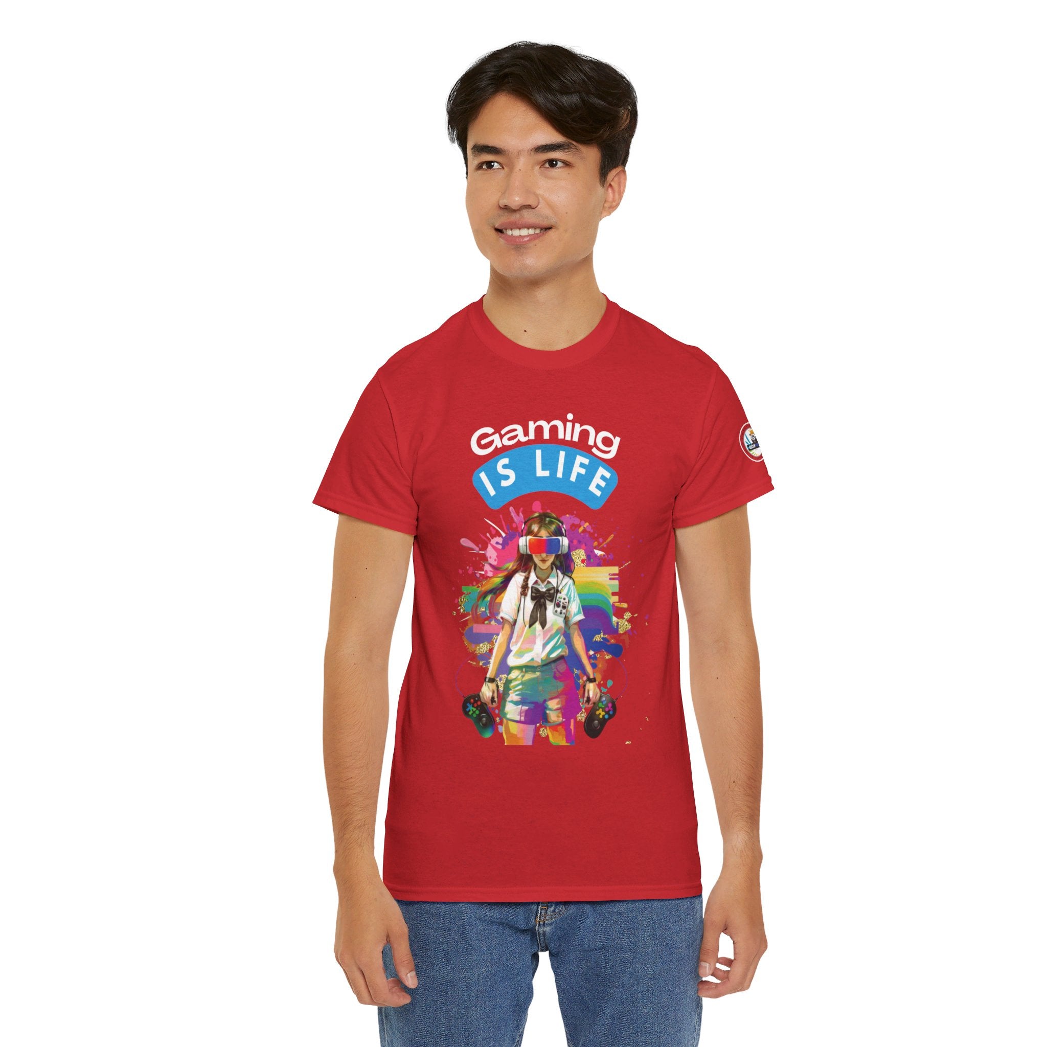 Gaming is Life - Girl Gamer Unisex Heavy Cotton Tee