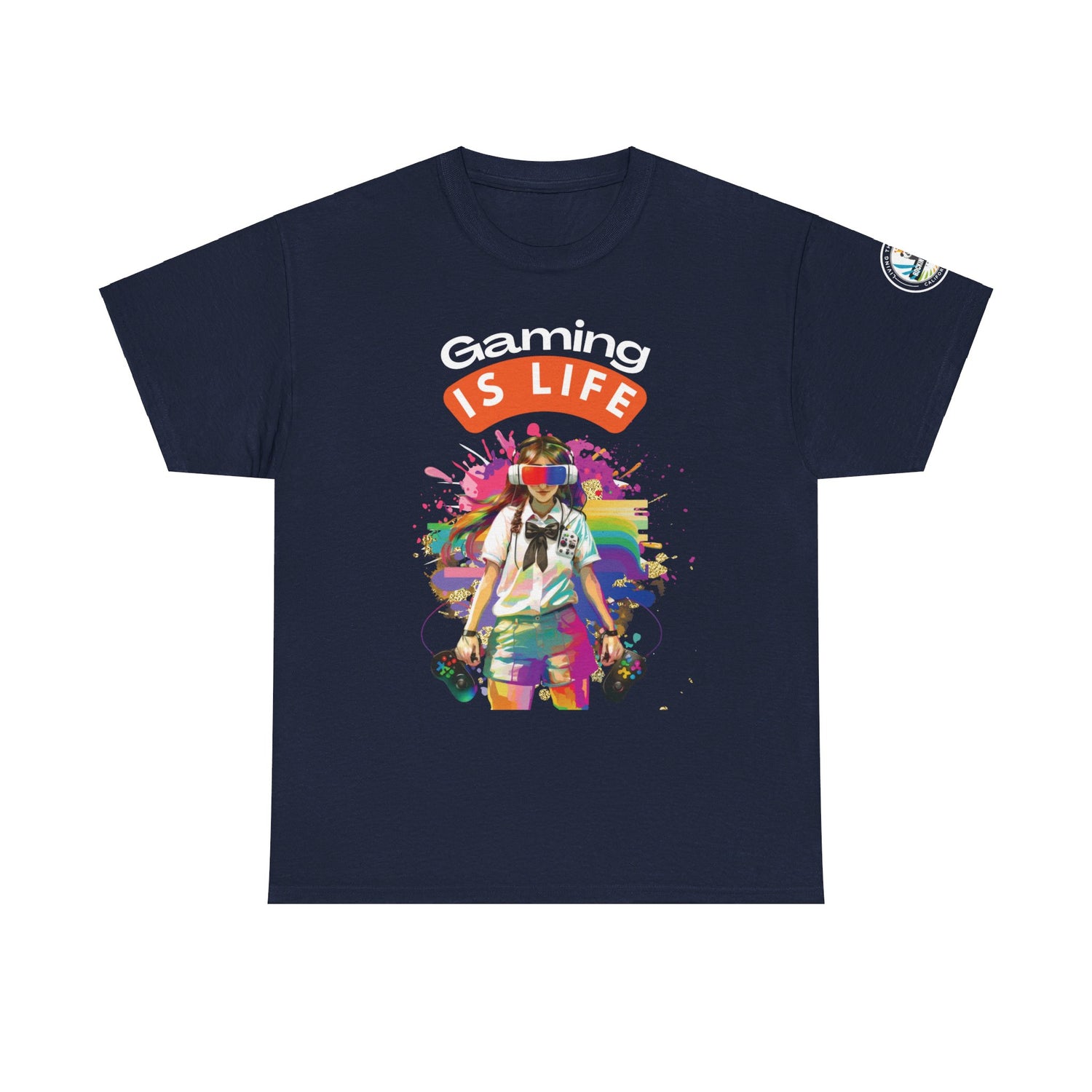 Gaming is Life - Girl Gamer Unisex Heavy Cotton Tee