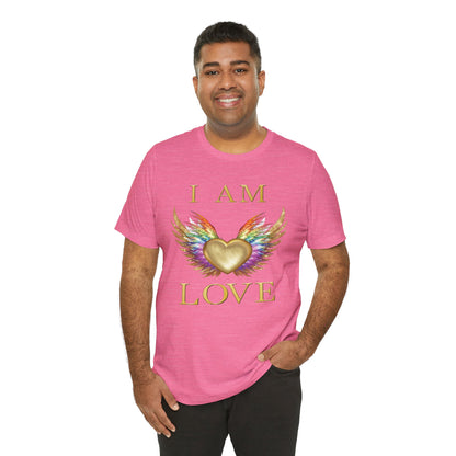 I am Love Angel Wings Short Sleeve Tee