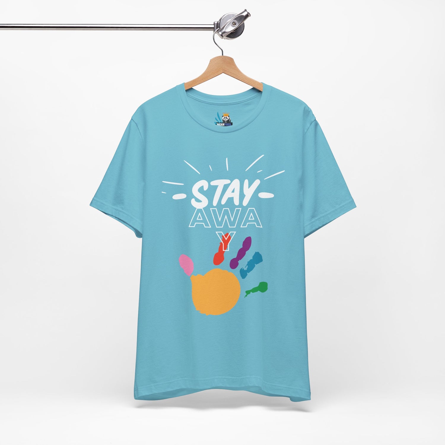 Stay Away Rainbow Hand Unisex Short Sleeve Tee