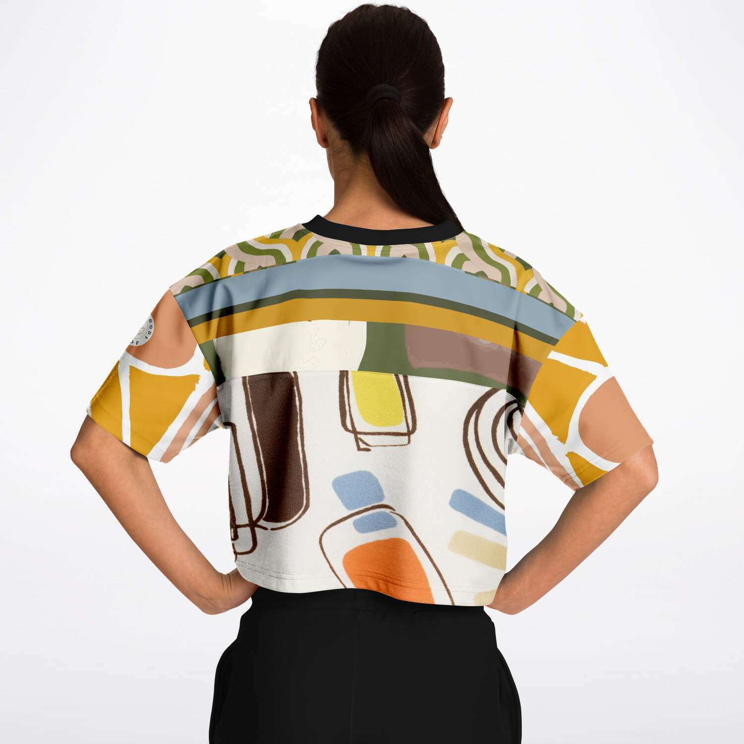 Concrete Jungle Abstract Geo Eco-Poly Crop Jersey