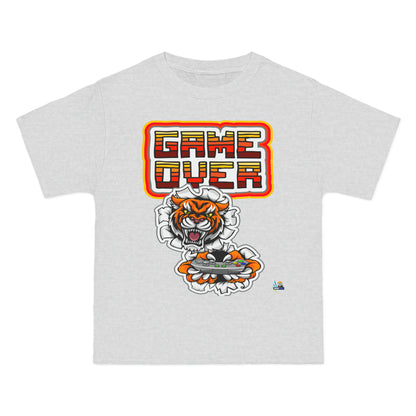 Camiseta de juego unisex de peso pesado Game Over Tiger Edition