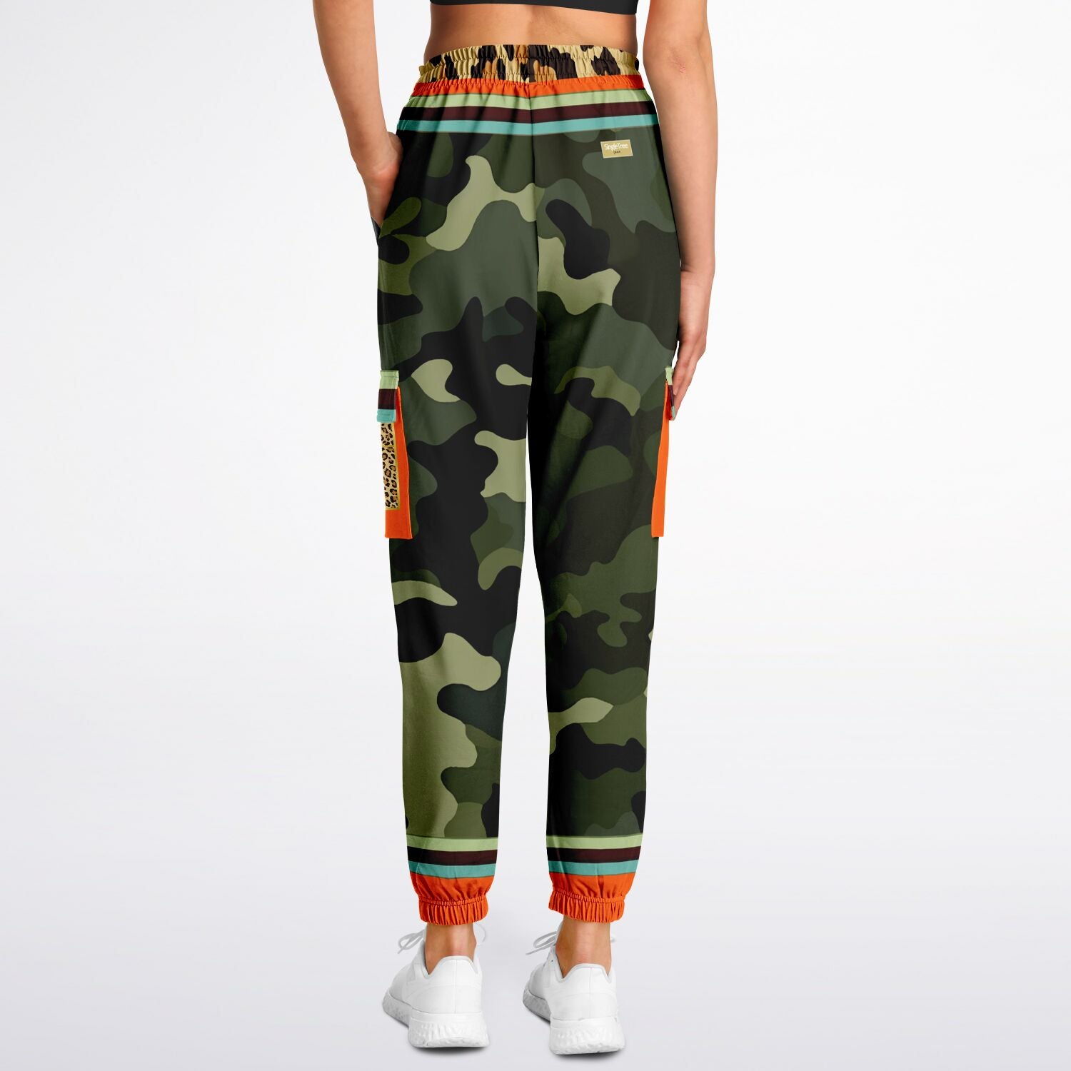 Government Issued Green Camo LUXE Eco-Poly Unisex Cargo Joggers