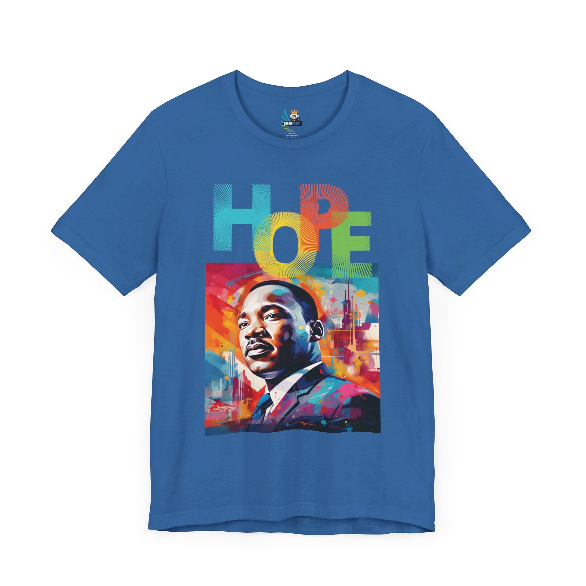 MLK Jr Hope Graffiti Art Unisex Short Sleeve Tee