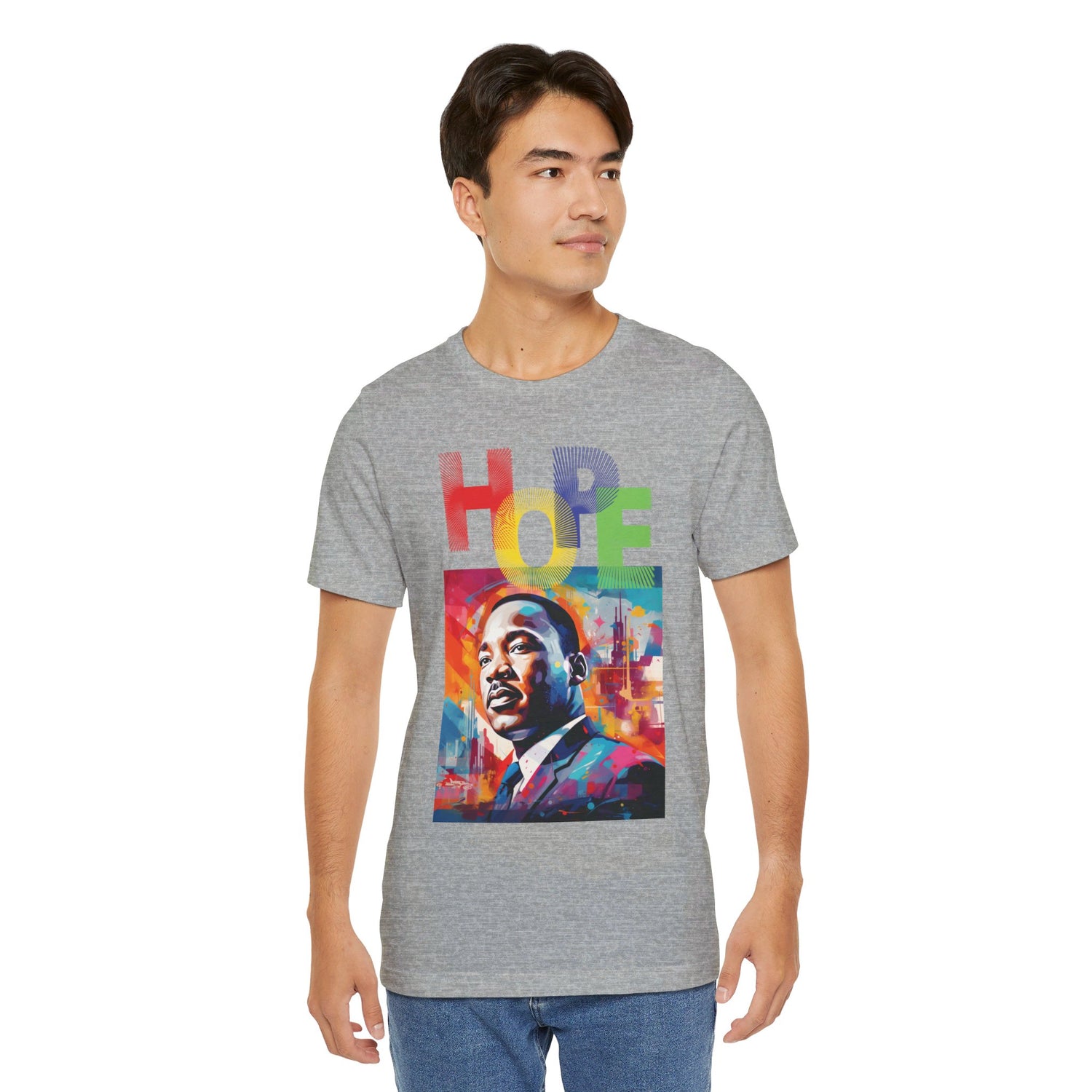 MLK Jr Hope Graffiti Art Unisex Short Sleeve Tee