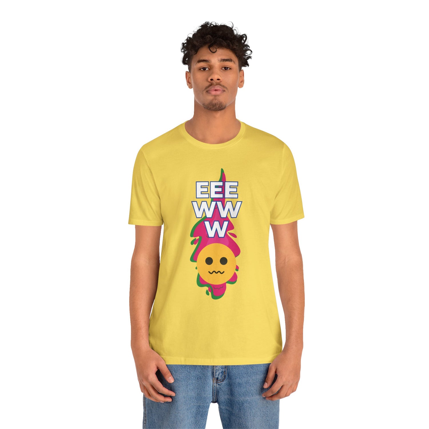 Eeewww Yuck Face Emoji Unisex Short Sleeve Tee