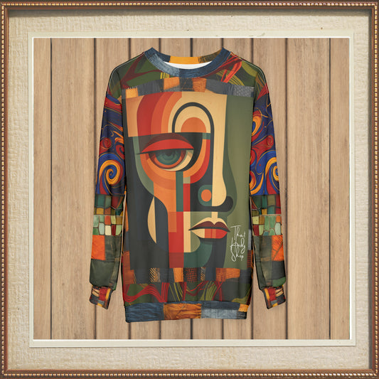 Sudadera unisex con estampado abstracto Only Up From Here