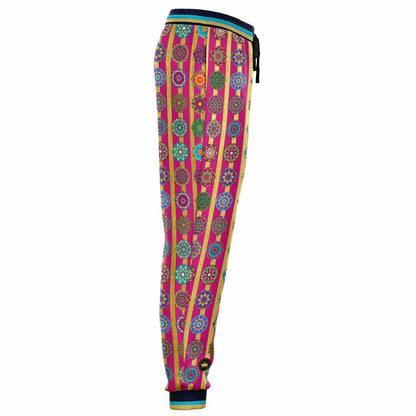 Gypsy Spirit Mandala Stripe Eco-Poly Unisex Joggers