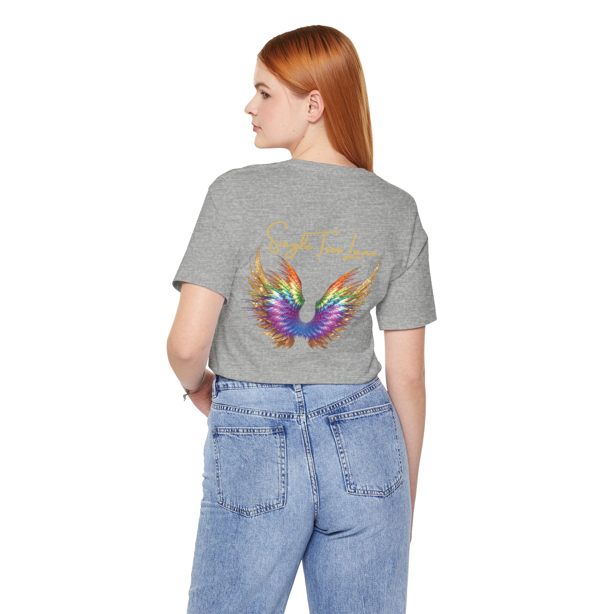 I am Love Angel Wings Short Sleeve Tee