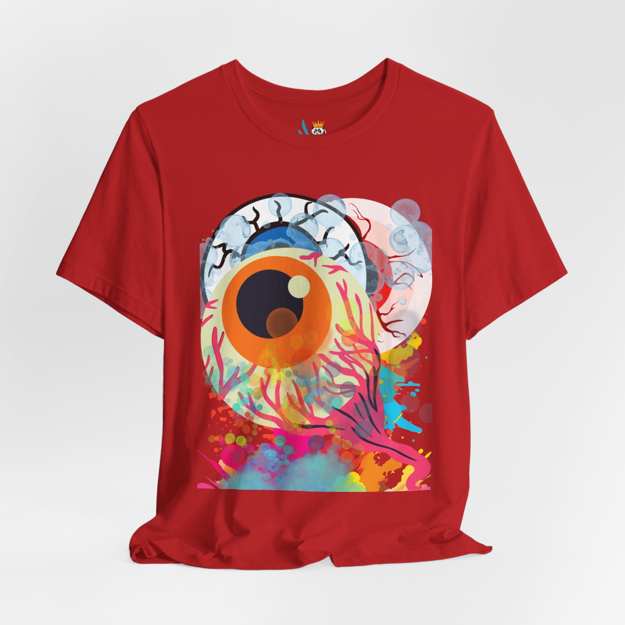 Eyes in Abstract Unisex Short Sleeve Tee