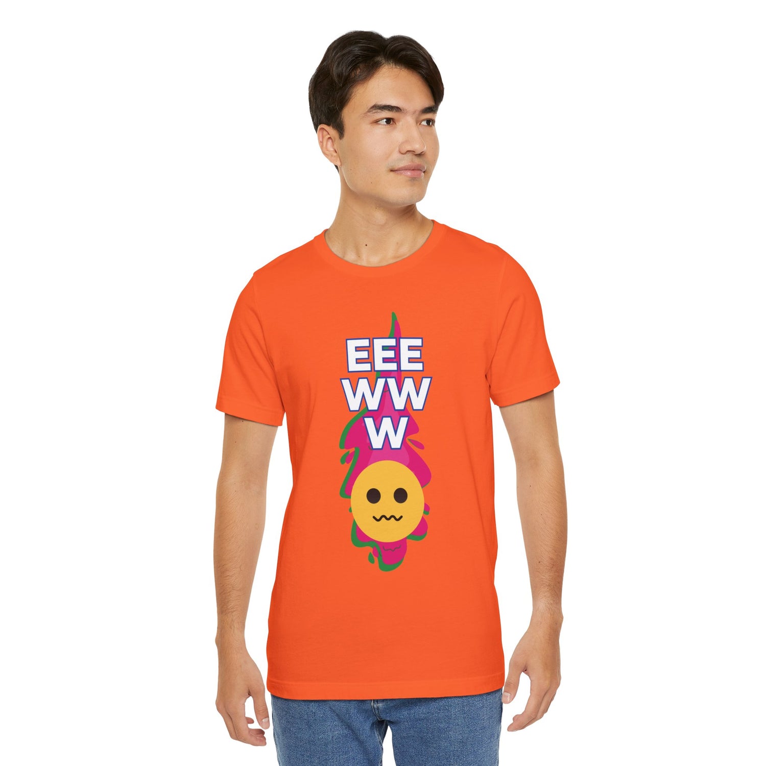 Eeewww Yuck Face Emoji Unisex Short Sleeve Tee