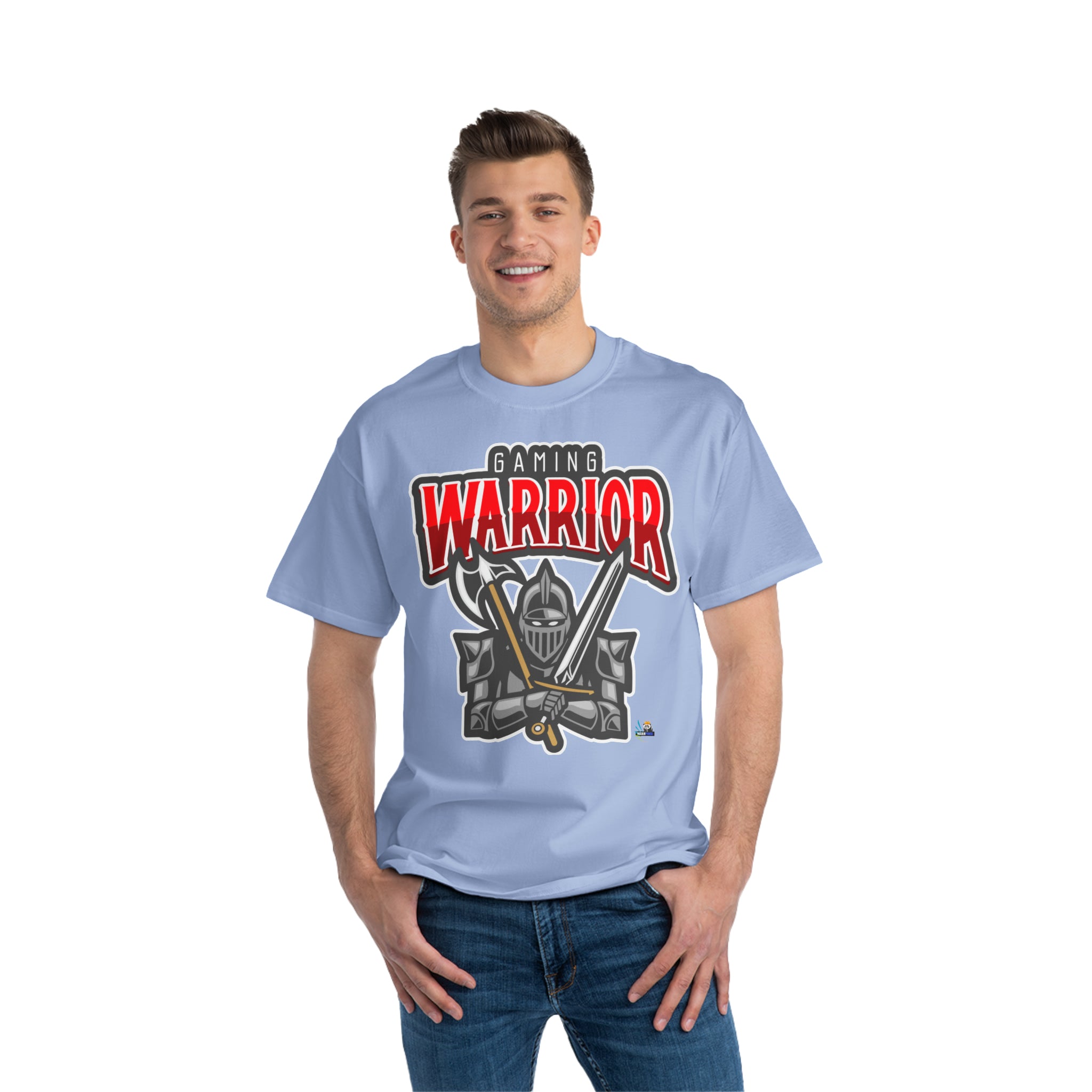 Gaming Warrior Shining Knight Heavyweight Unisex Gaming Tee