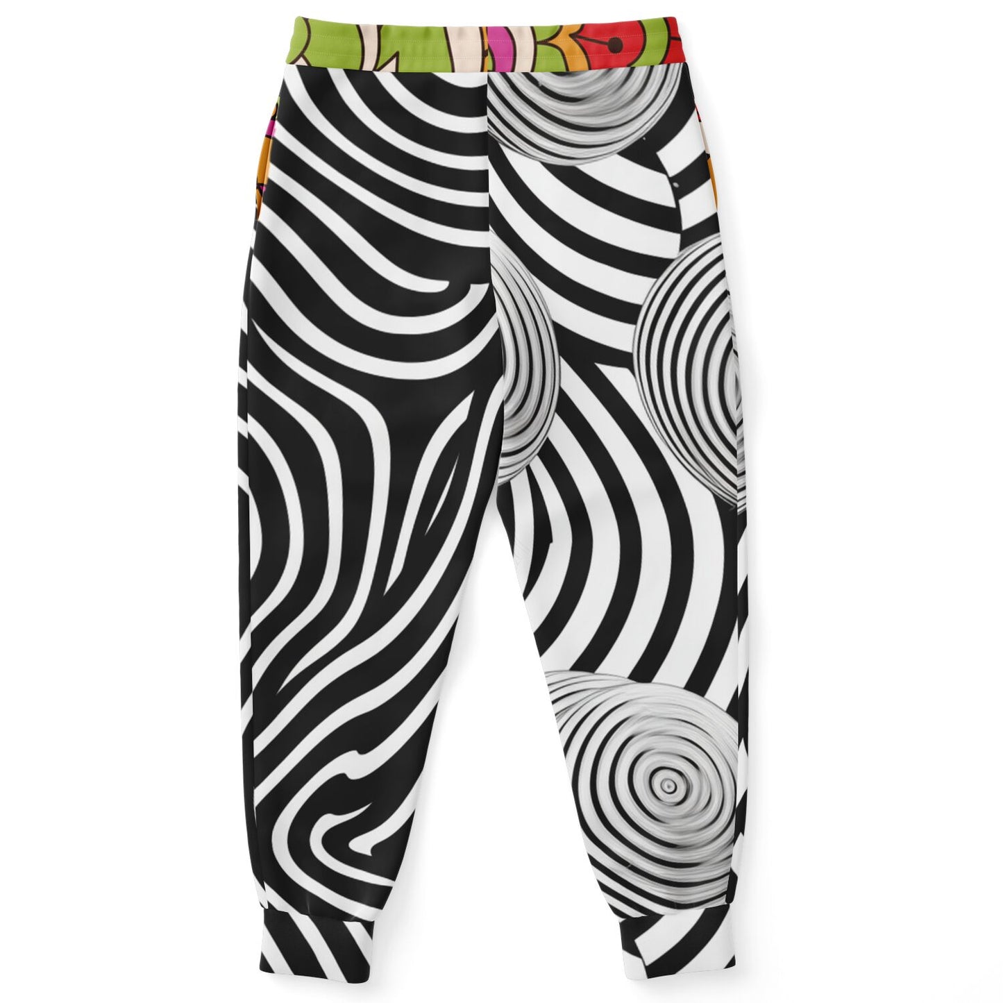 Funhouse Swirl Floral Eco-Poly Unisex Joggers
