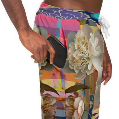 Archangel Remiel Angel Floral Patchwork Eco-Poly Unisex Joggers