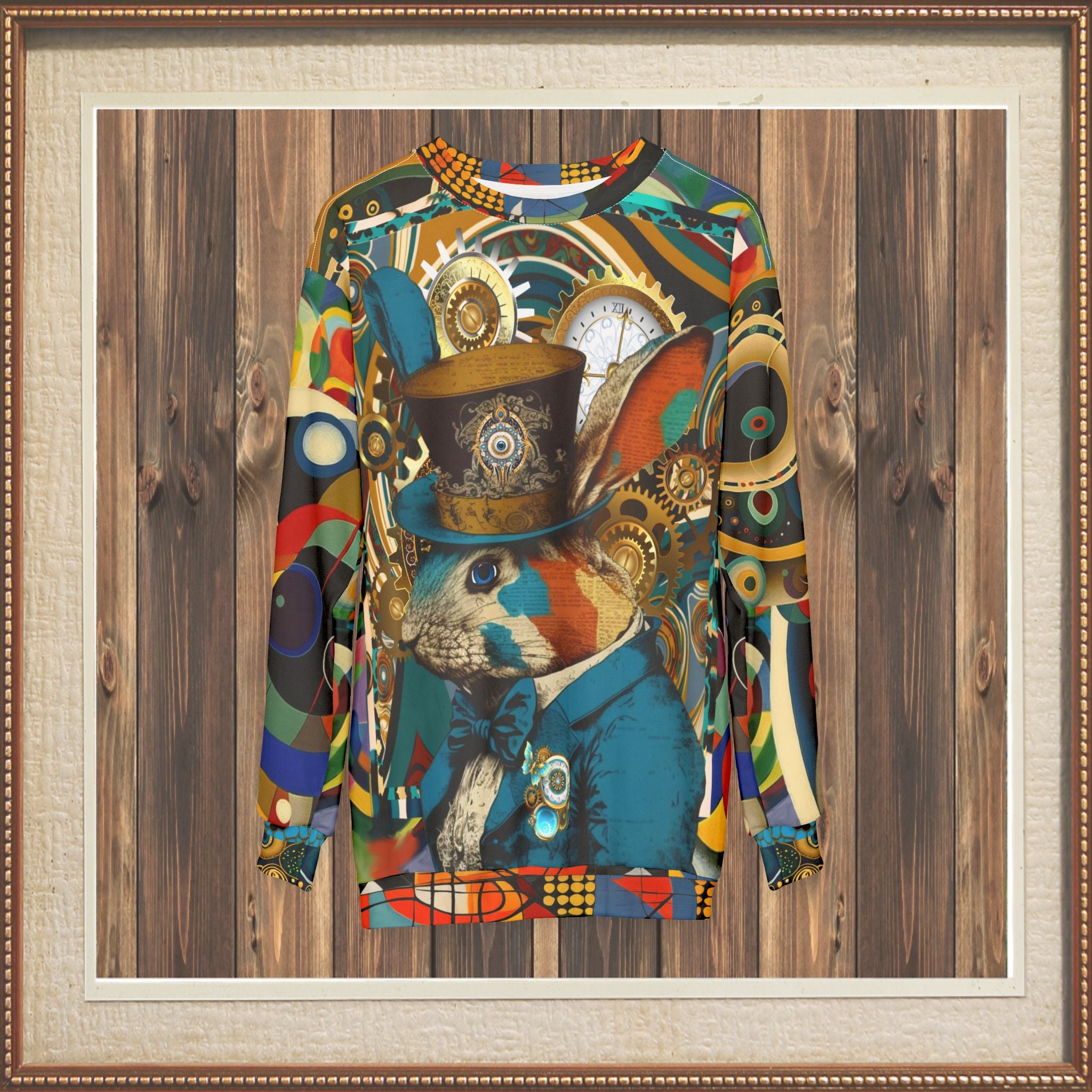 Time is Up Bunny Rabbit Unisex Sweatshirt (Gold Label)