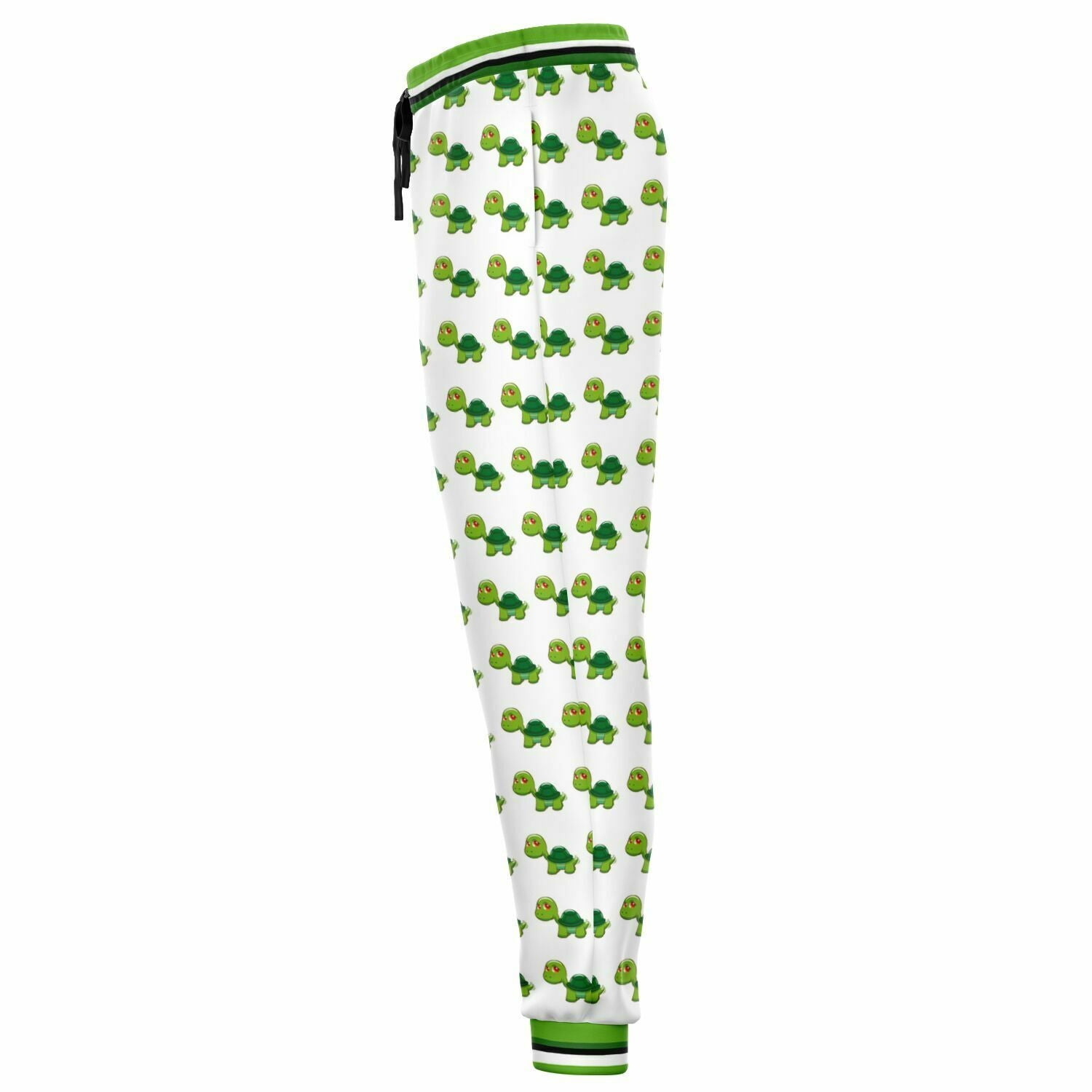 Green Acres Turtle Cluster en pantalones deportivos unisex de poliéster ecológico blanco 