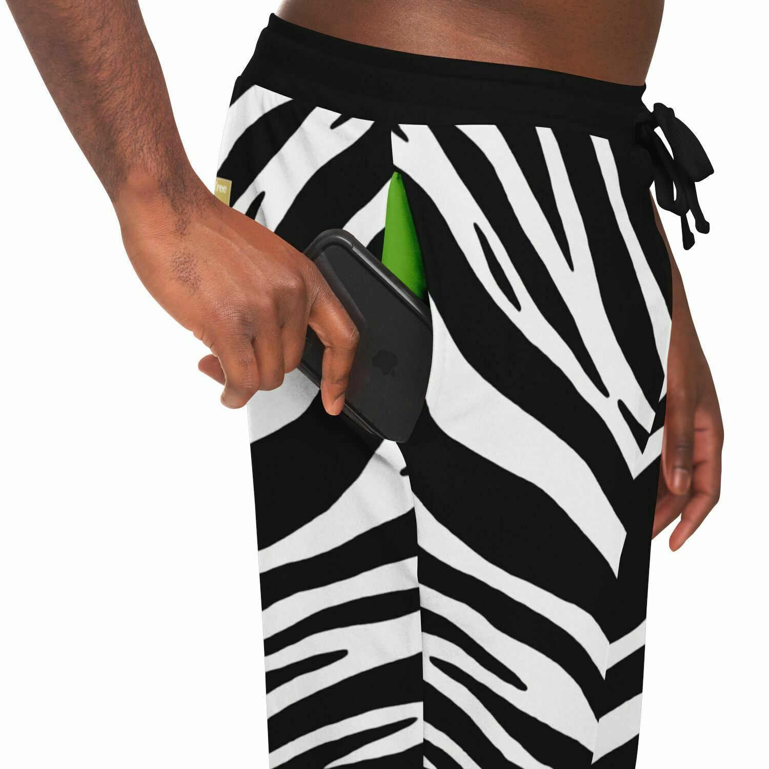 Zebra Rainbow Stripe Eco-Poly Unisex Joggers