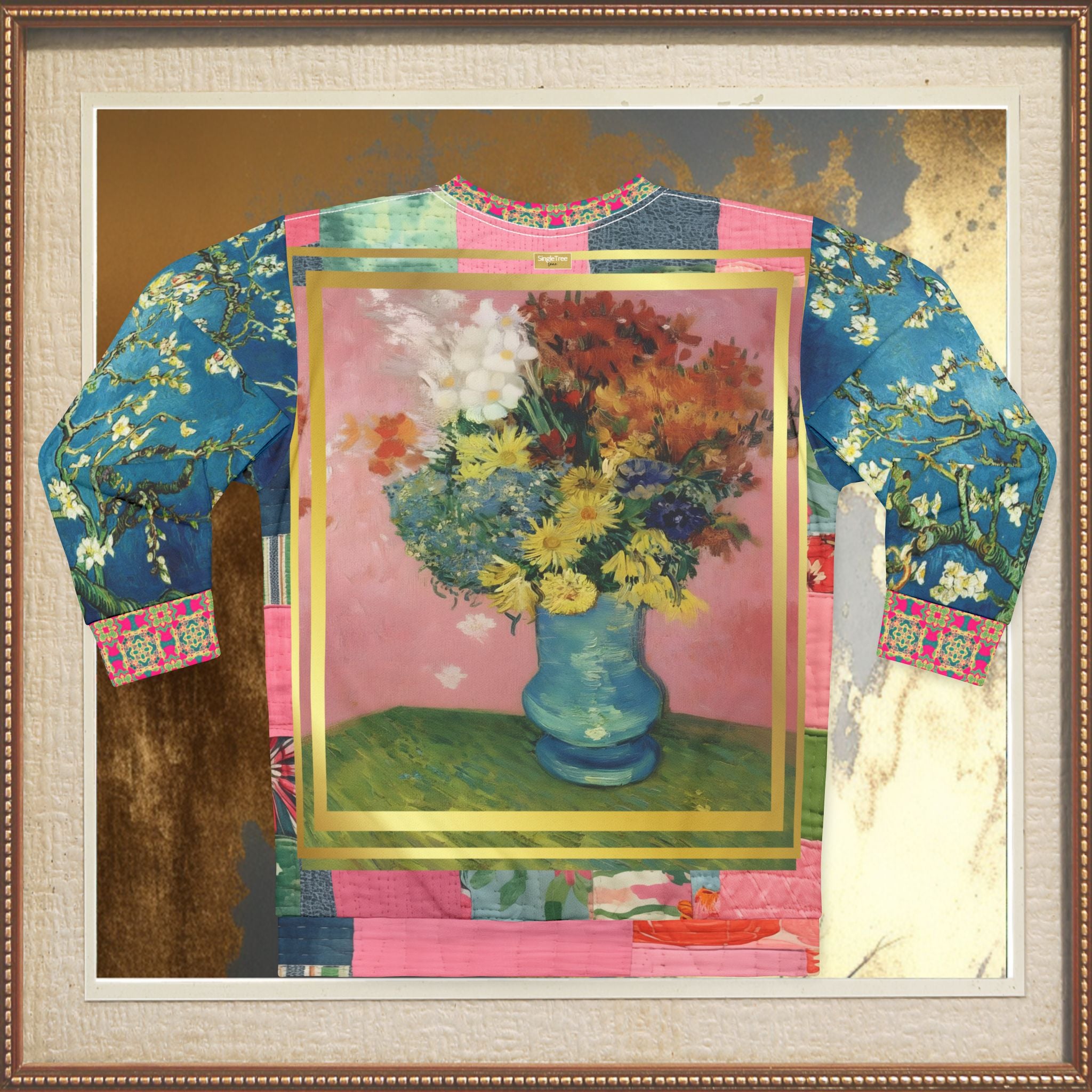Flowers in Blue Vase -  Van Gogh Unisex Sweatshirt (Gold Label)