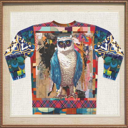 Jacked Up Owl Pop Art Unisex Sweatshirt (Gold Label)