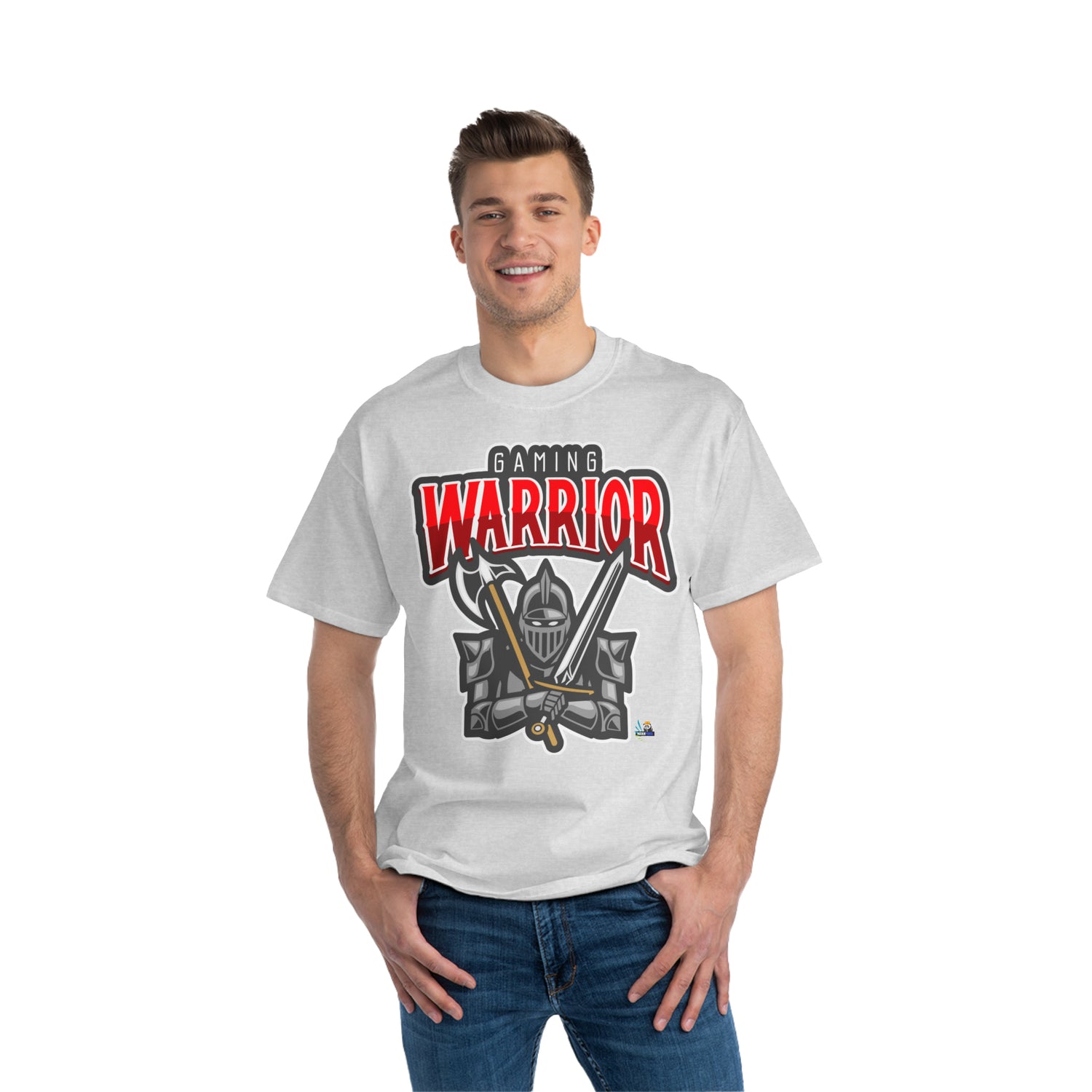 Gaming Warrior Shining Knight Heavyweight Unisex Gaming Tee