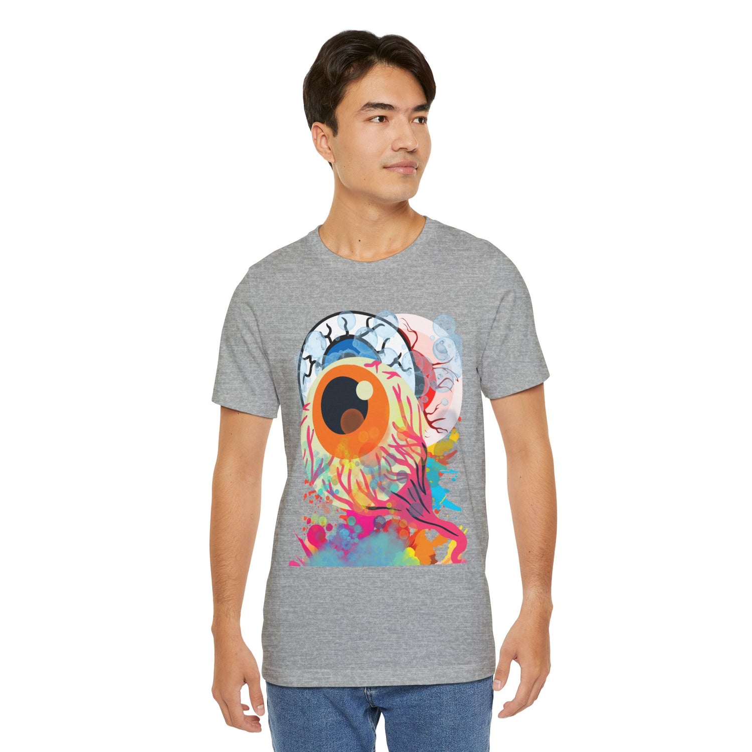 Eyes in Abstract Unisex Short Sleeve Tee