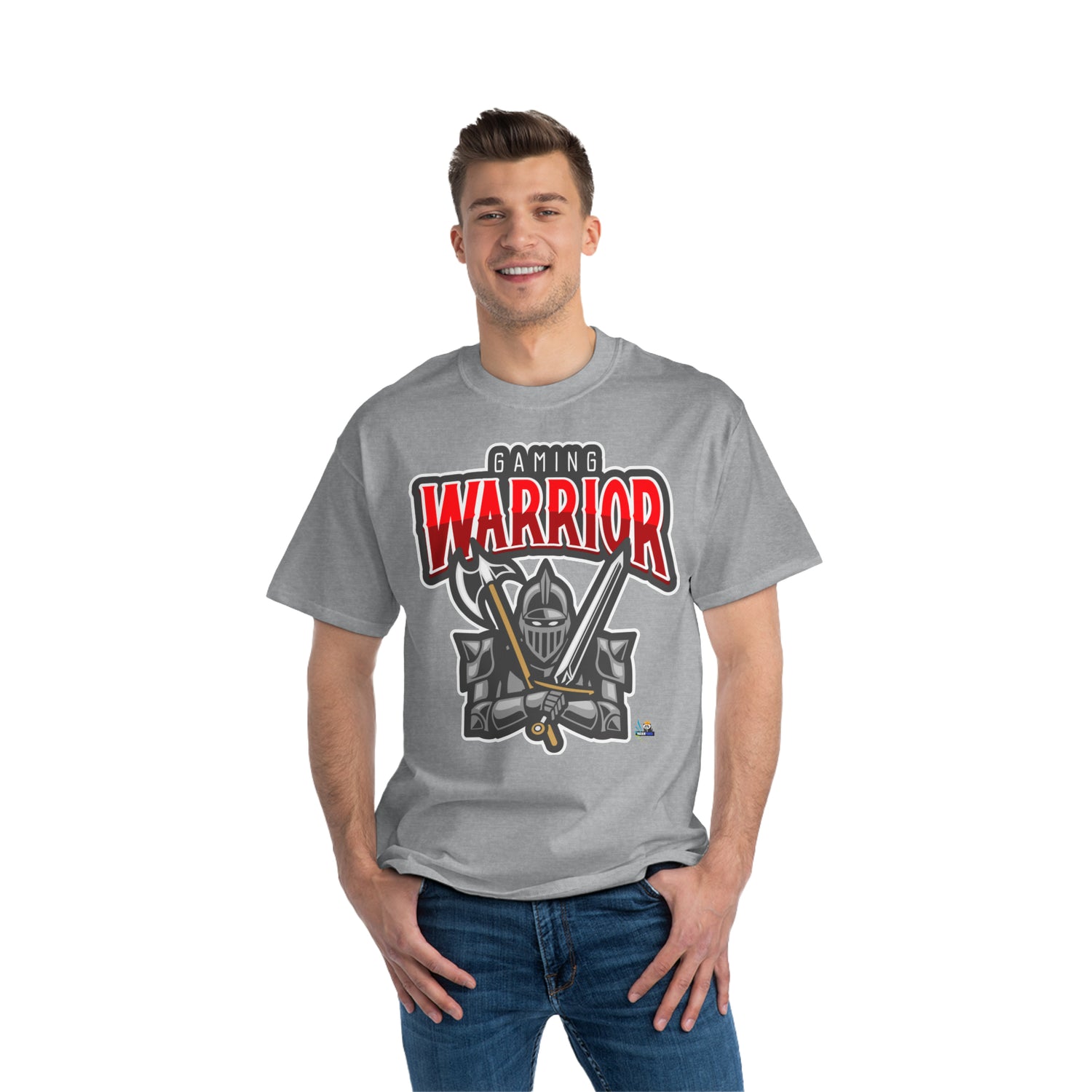 Gaming Warrior Shining Knight Heavyweight Unisex Gaming Tee