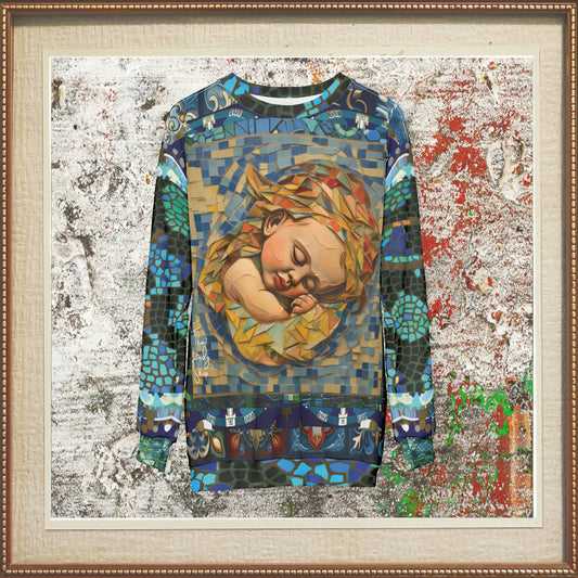 Sudadera unisex con mosaico abstracto de Babe in Arms