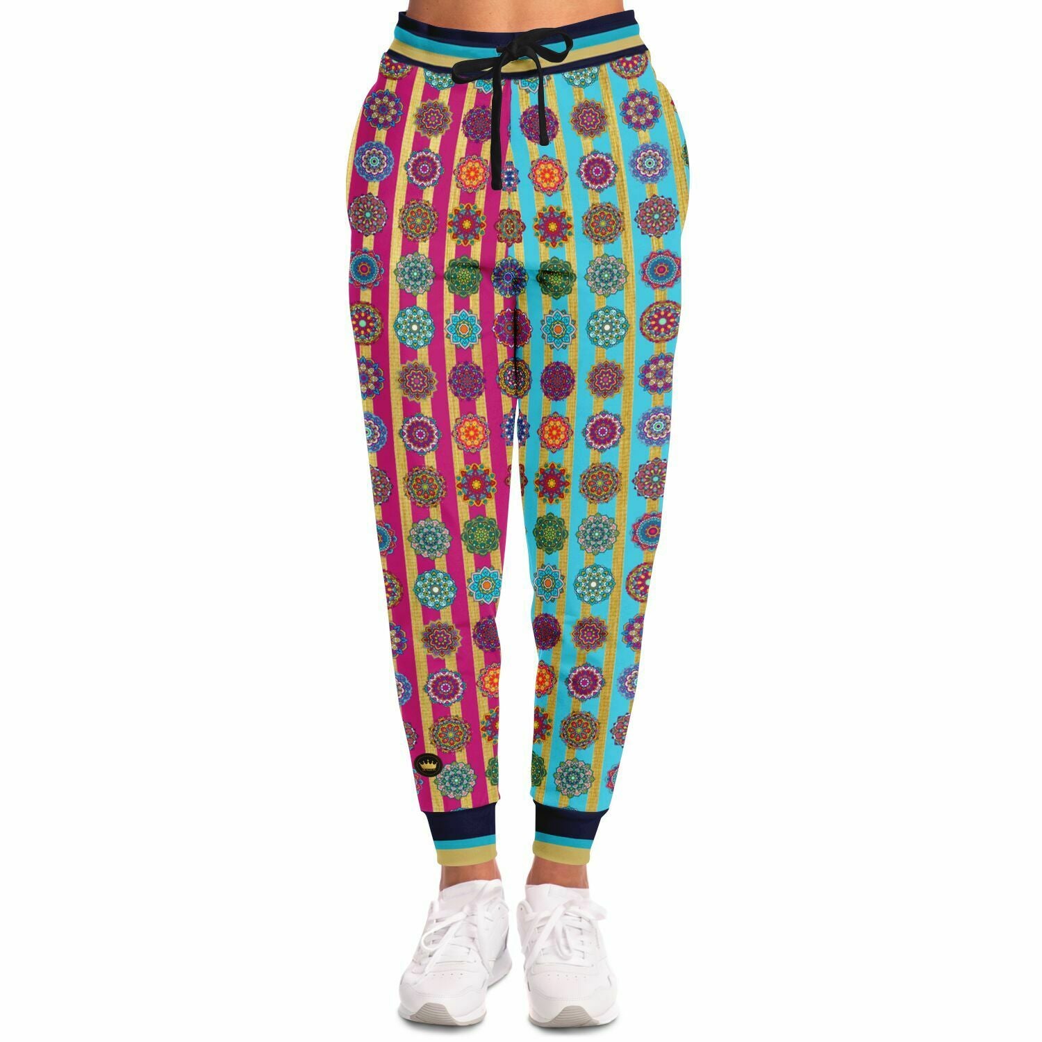 Gypsy Spirit Mandala Stripe Eco-Poly Unisex Joggers