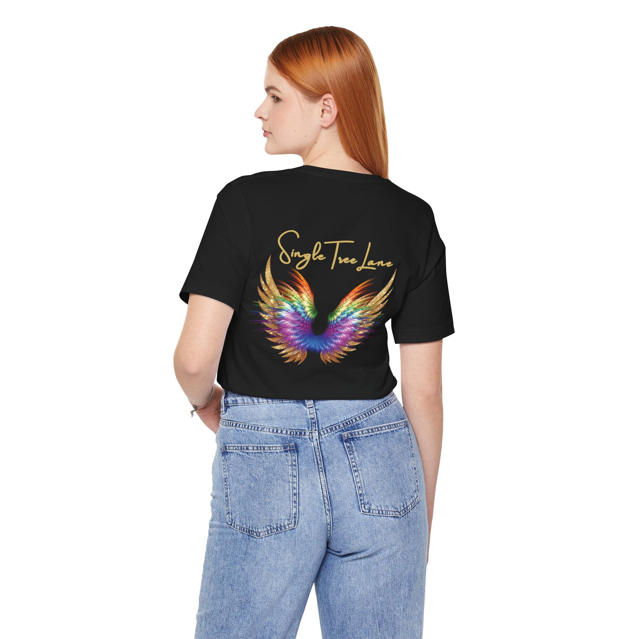 I am Love Angel Wings Short Sleeve Tee