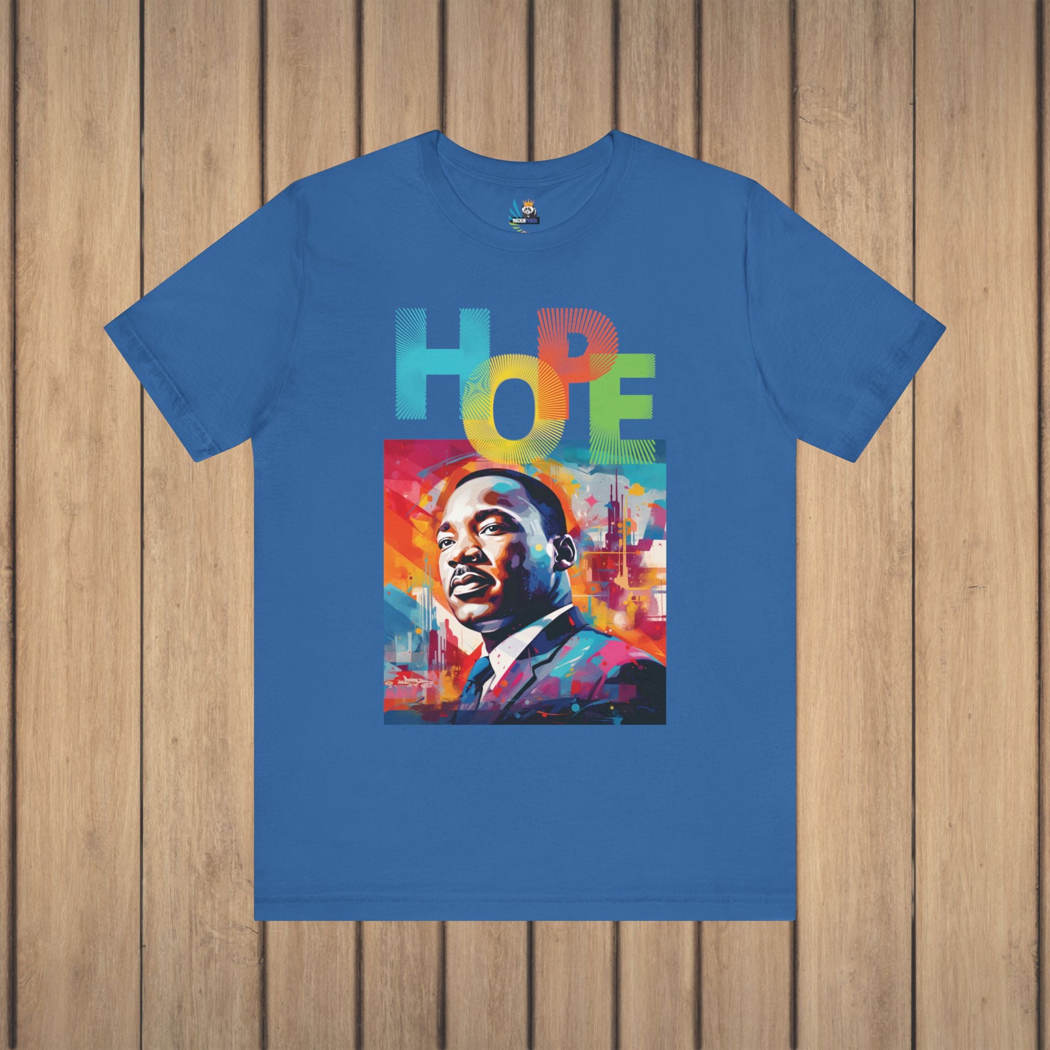 MLK Jr Hope Graffiti Art Unisex Short Sleeve Tee