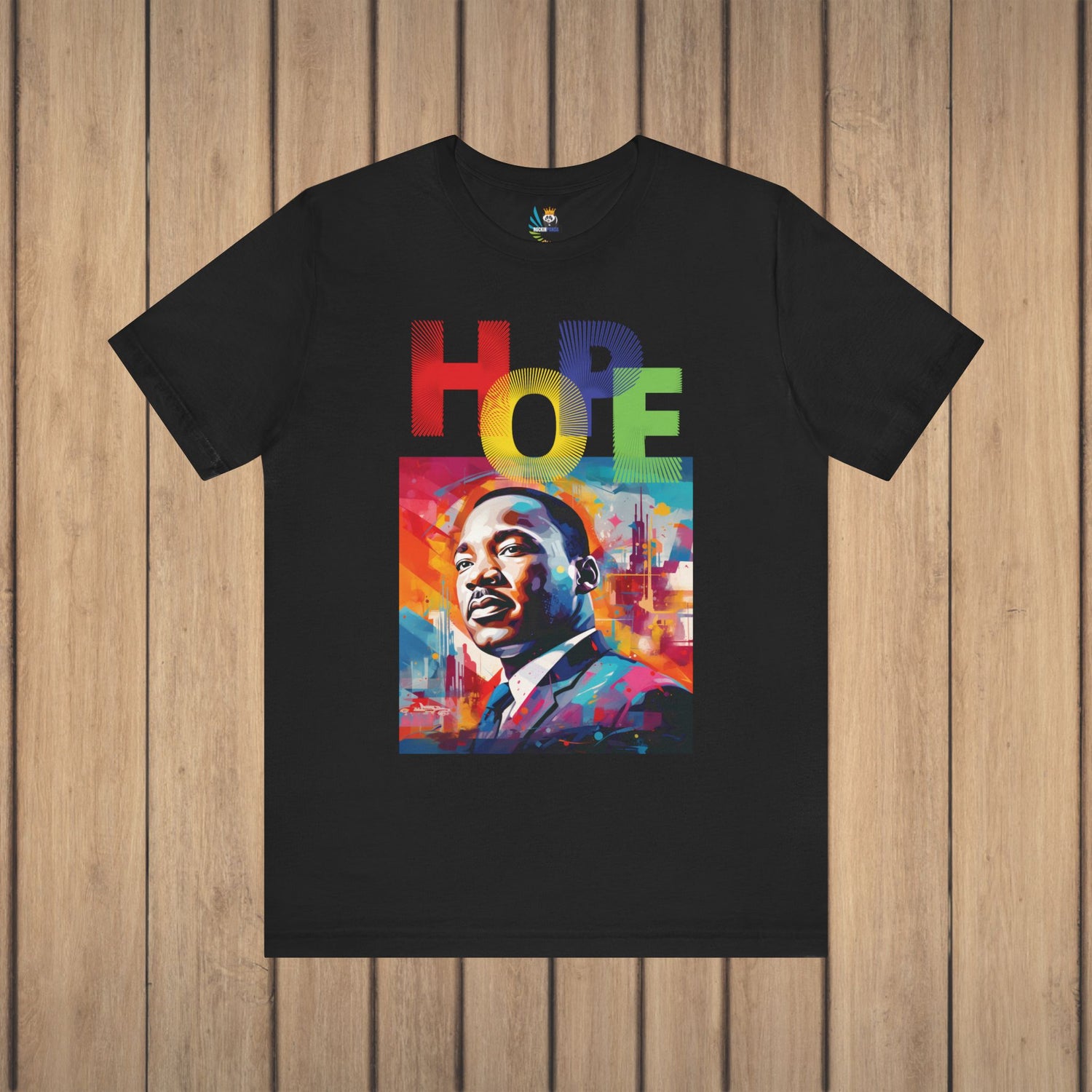 MLK Jr Hope Graffiti Art Unisex Short Sleeve Tee